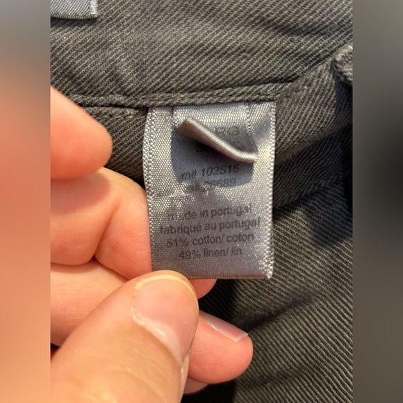 John Varvatos Linen Pants 38 Dark Brown Cotton Twill Chinos Men's Lightweight - Picture 5 of 9